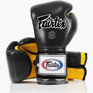 Boxing gloves Fairtex Mexican Style BGV9 Black-Yellow