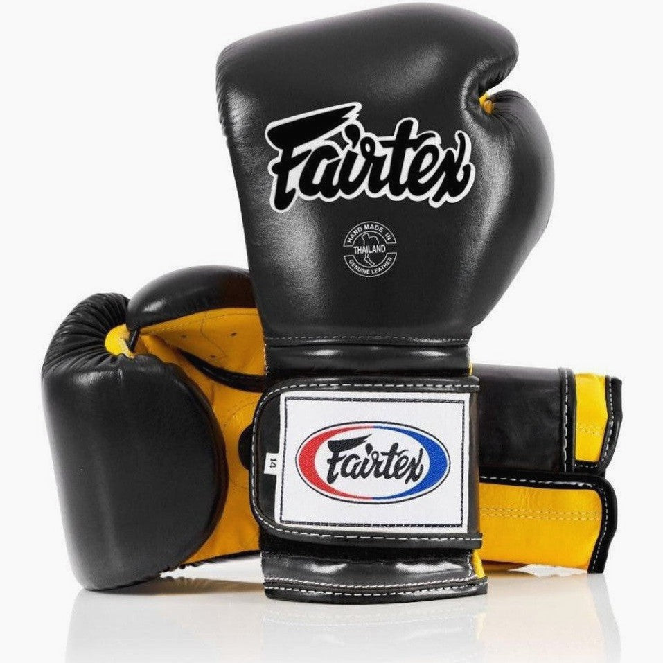 Boxing gloves Fairtex Mexican Style BGV9 Black-yellow - CombatArena.net ...