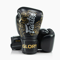 Boxing gloves Fairtex x Glory BGVG3 Black-gold-Combat Arena