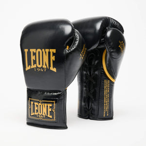 Boxing gloves Leone GOAT GN103L with Laces Black-Combat Arena