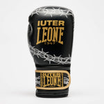 Boxing gloves Leone IUTER Barbed Wire GN02IU Black-Combat Arena