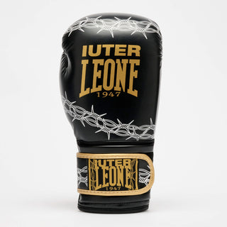 Boxing gloves Leone IUTER Barbed Wire GN02IU Black-Combat Arena