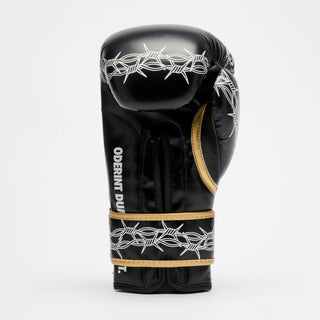 Boxing gloves Leone IUTER Barbed Wire GN02IU Black-Combat Arena