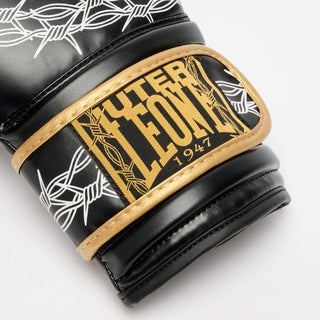 Boxing gloves Leone IUTER Barbed Wire GN02IU Black-Combat Arena