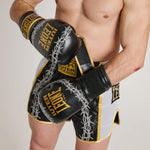 Boxing gloves Leone IUTER Barbed Wire GN02IU Black-Combat Arena