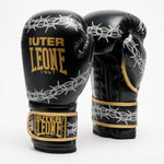 Boxing gloves Leone IUTER Barbed Wire GN02IU Black-Combat Arena