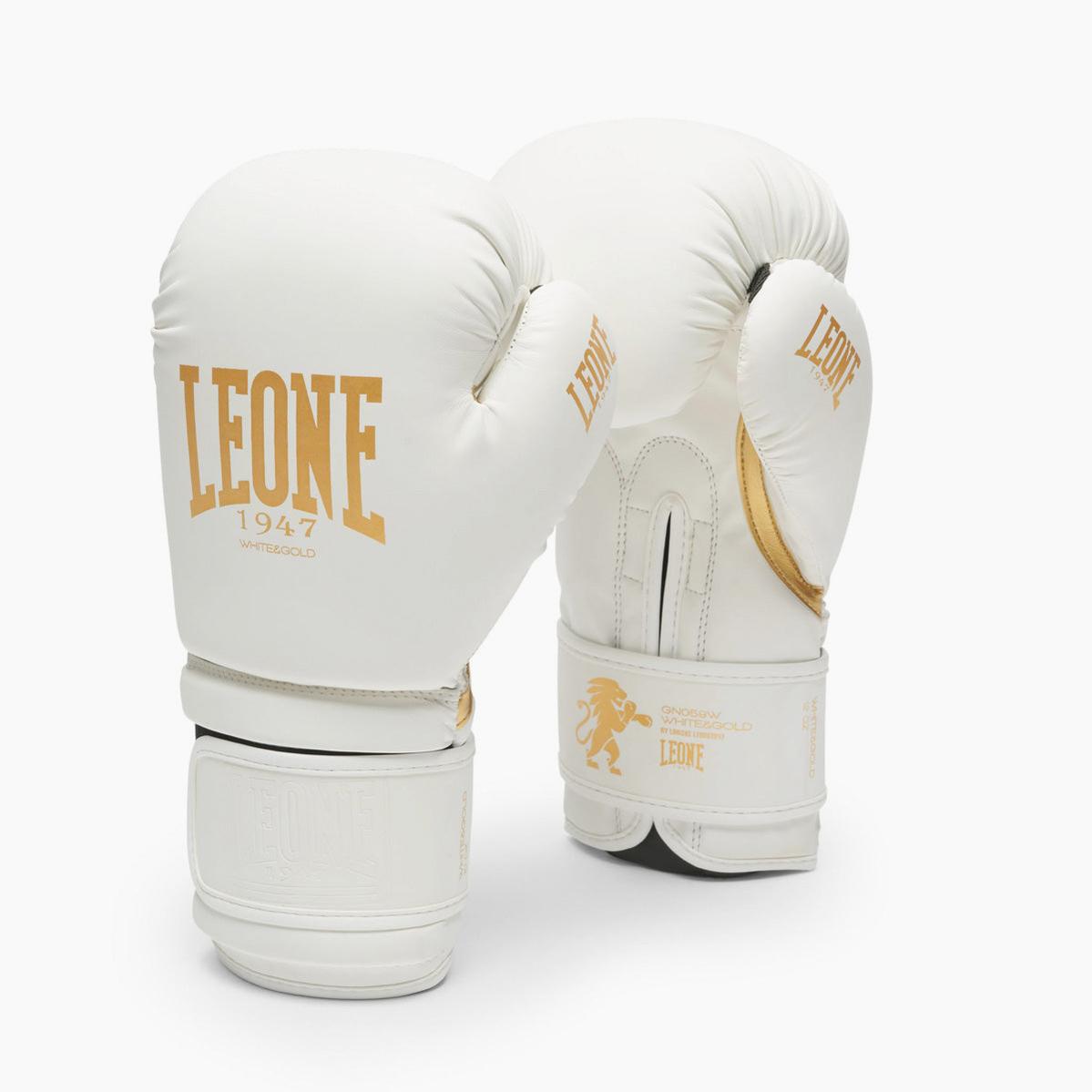 LEONE 1947 ボクシンググローブ ホワイト 10oz Boxing gloves Leone Idol GN059D White-gold - Boxing gloves