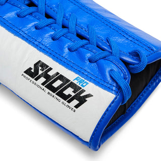 Boxing gloves Leone Shock Pro with laces GN057L Blue 