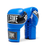 Boxing gloves Leone Shock Pro with laces GN057L Blue 