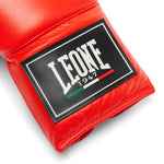 Boxing gloves Leone Shock Pro with laces GN057L Red 