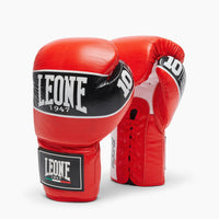 Boxing gloves Leone Shock Pro with laces GN057L Red 