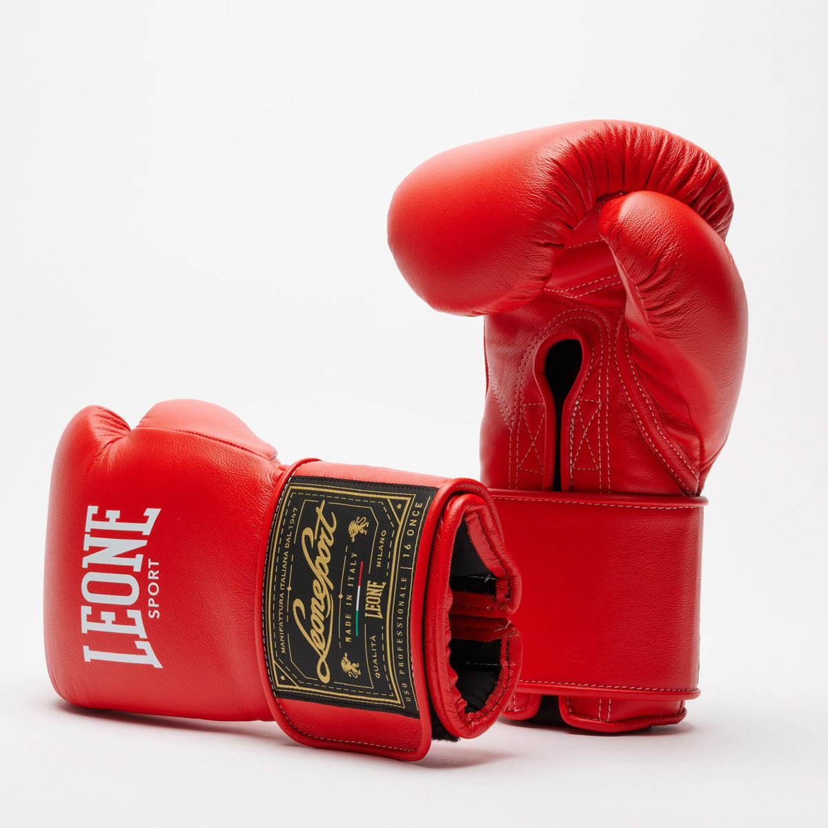 Boxing gloves Leone Sport Orlando Classico with Velcro Red