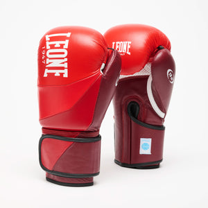 Boxing gloves Leone WAKO GN043 Red-Combat Arena