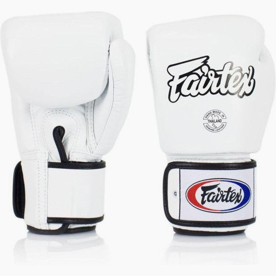Thai boxing gloves Fairtex BGV1 White – Combat Arena