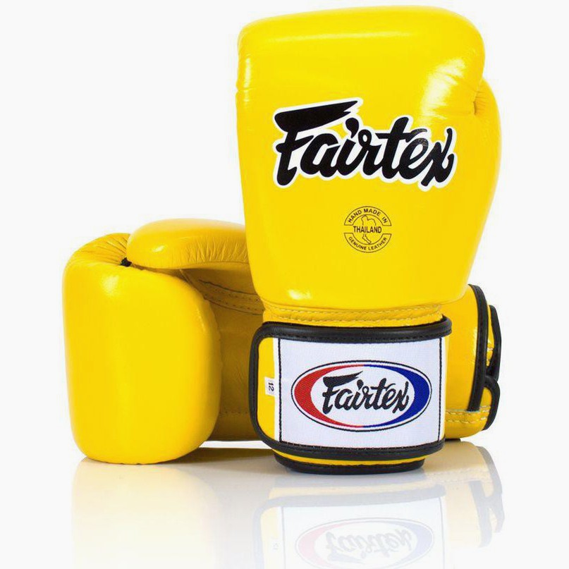 Thai boxing gloves Fairtex BGV1 Yellow – Combat Arena
