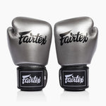 Thai boxing gloves Fairtex BGV1C-Plus Gun Metallic-Combat Arena