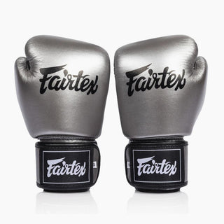 Thai boxing gloves Fairtex BGV1C-Plus Gun Metallic-Combat Arena