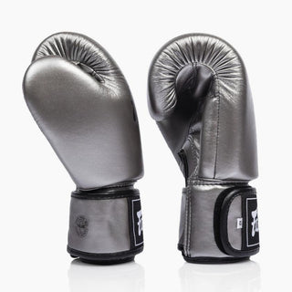 Thai boxing gloves Fairtex BGV1C-Plus Gun Metallic-Combat Arena