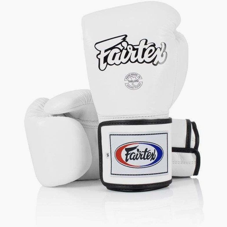 Guantoni Muay Thai Fairtex BGV5 Super Sparring Bianco