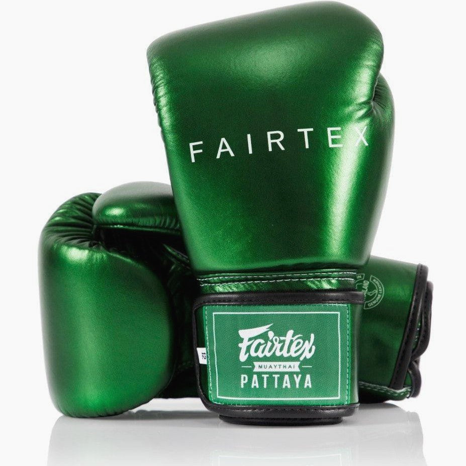 Thai boxing gloves Fairtex Metallic BGV22 Green – Combat Arena