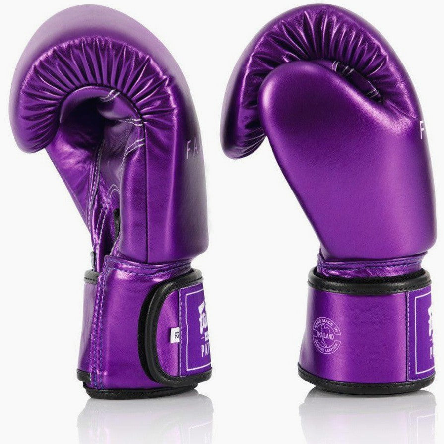 Thai boxing gloves Fairtex Metallic BGV22 Purple – Combat Arena