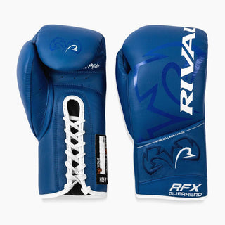 Boxing gloves Rival RFX Guerrero Pro Fight HDE-F Blue 10 Oz-Combat Arena