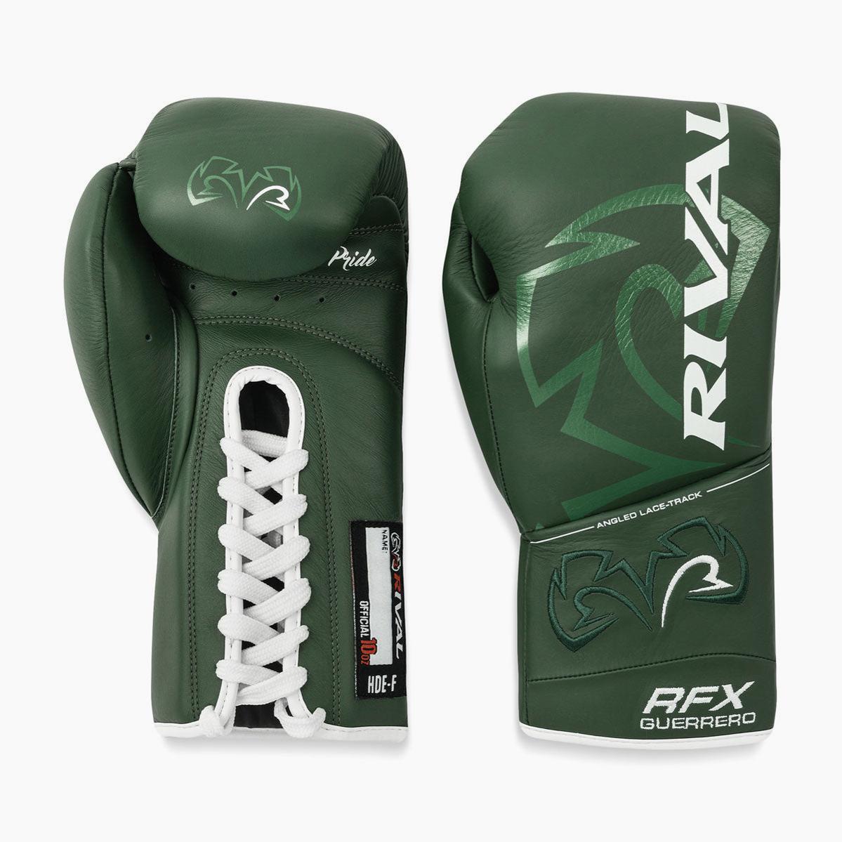 Boxing gloves Rival RFX Guerrero Pro Fight HDE-F Green - Combat Arena