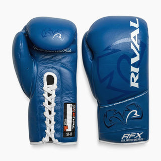 Boxing gloves Rival RFX Guerrero Pro Fight SF-H Blue 10 Oz-Combat Arena