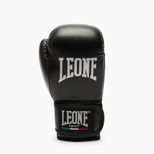 Lonsdale Guantoni Da Boxe In Pelle Barford 16 Oz | Chiusura Velcro, Fori Di Ventilazione | Per Allenamento E Sparring | Colore Olive/Nero/Bianco