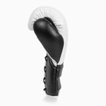 Boxing gloves Adidas Hybrid 500 For against Laces Black-white 