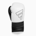 Boxing gloves Adidas Hybrid 500 For against Laces Black-white 