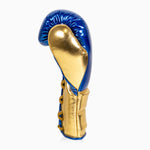 Boxing gloves Adidas Hybrid 500 Pro with Laces Blue-gold 