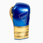 Boxing gloves Adidas Hybrid 500 Pro with Laces Blue-gold 