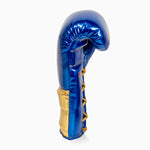 Boxing gloves Adidas Hybrid 500 Pro with Laces Blue-gold 