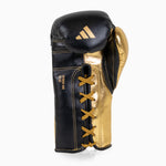Boxing gloves Adidas Hybrid 500 Pro with Laces Black-gold 
