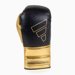 Boxing gloves Adidas Hybrid 500 Pro with Laces Black-gold 