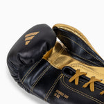 Boxing gloves Adidas Hybrid 500 Pro with Laces Black-gold 