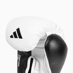 Boxing gloves Adidas Hybrid 500 Pros and cons Velcro Black-white 