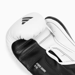 Boxing gloves Adidas Hybrid 500 Pros and cons Velcro Black-white 