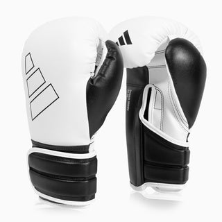 Boxing gloves Adidas Hybrid 500 Pros and cons Velcro Black-white