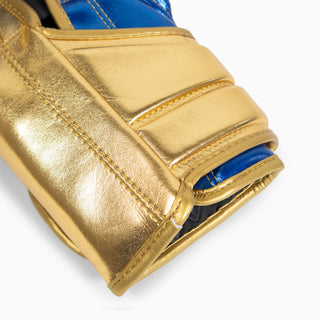 Boxing gloves Adidas Hybrid 500 Pro with Velcro Blue-gold 