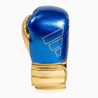 Boxing gloves Adidas Hybrid 500 Pro with Velcro Blue-gold 