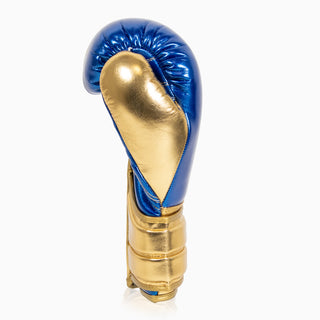 Boxing gloves Adidas Hybrid 500 Pro with Velcro Blue-gold 