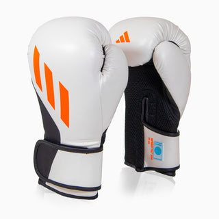Boxing gloves Adidas Speed Tilt 200 WAKO 10 Oz Black-white-red 
