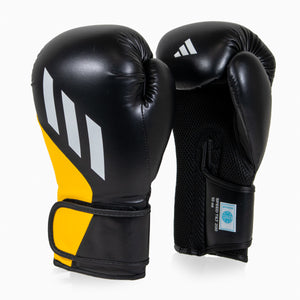 Boxing gloves Adidas Speed Tilt 200 WAKO 10 Oz Black-yellow-white 