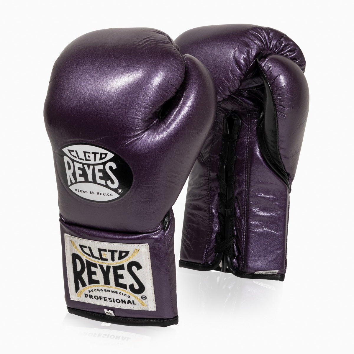 Boxing gloves Cleto Reyes Professional CB2 Purple with laces