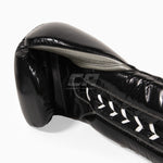 Boxing gloves Cleto Reyes Traditional Training CE4 Black-silver with laces