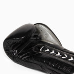 Boxing gloves Cleto Reyes Traditional Training CE4 Black-silver with laces