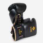 Boxing gloves Di Nardo Undercover with Laces Black-gold 