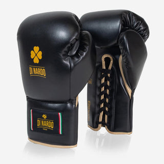 Boxing gloves Di Nardo Undercover with Laces Black-gold 